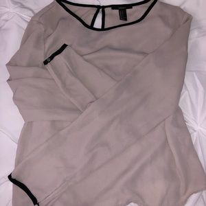 long sleeve sheer lightweight top
